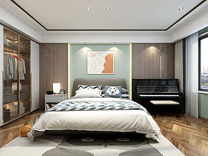 现代极简风格风格卧室装修效果图