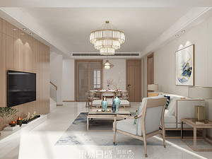 新中式风格客厅装修效果图