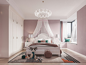 现代法式风格风格卧室装修效果图
