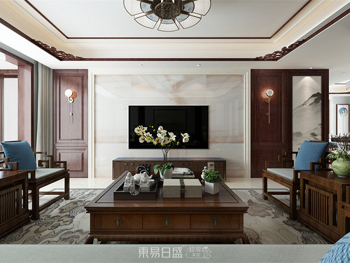 宝德新领域-160平米三居室-古典中式风格案例赏析