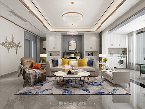 奧正誠園-155平米三居室-現代輕奢風格案例