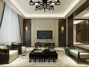 新中式风格客厅装修效果图
