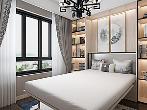 新中式风格风格卧室装修效果图
