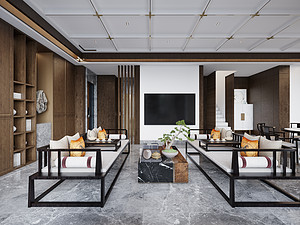 新中式风格风格客厅装修效果图