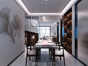 新中式風格餐廳裝修效果圖