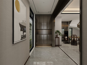 新中式风格门厅装修效果图