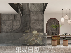 新中式風格茶室裝修效果圖
