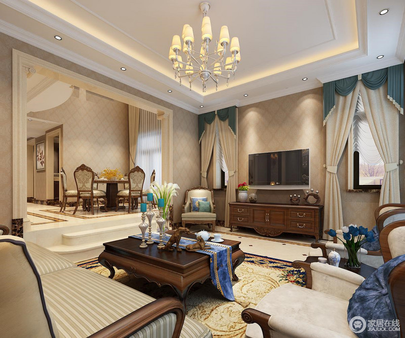 客厅简洁大方的设计给人温馨舒适的感觉。