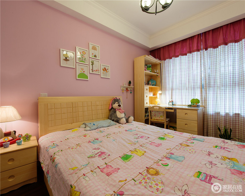 女儿房，以粉色为主题，让公主在快乐中成长。