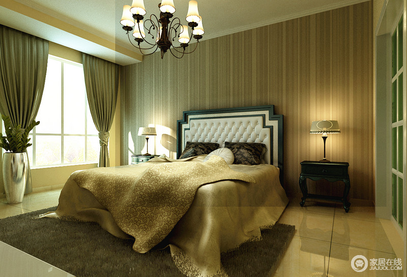 卧室统一采用木色，不经雕饰，塑造了一个自然味道浓厚的空间。
