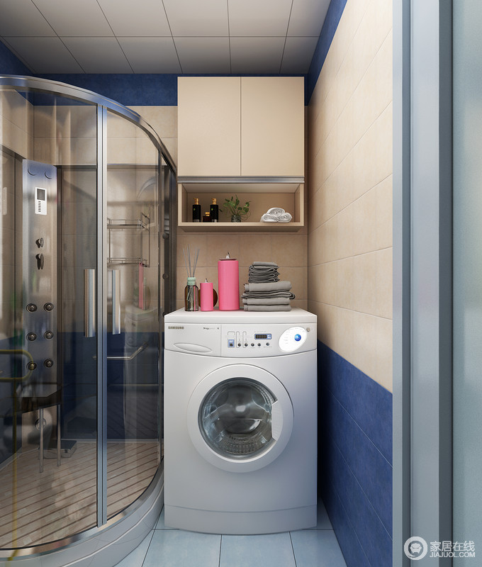 洗衣吊柜:洗衣柜的产生不近提供人们对于美好生活的向往和品质。还能存放提供洗衣活动的大量工具，如洗衣粉、洗衣液等。