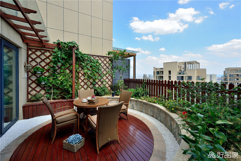 花园式大露台在家里也能感受自然之美