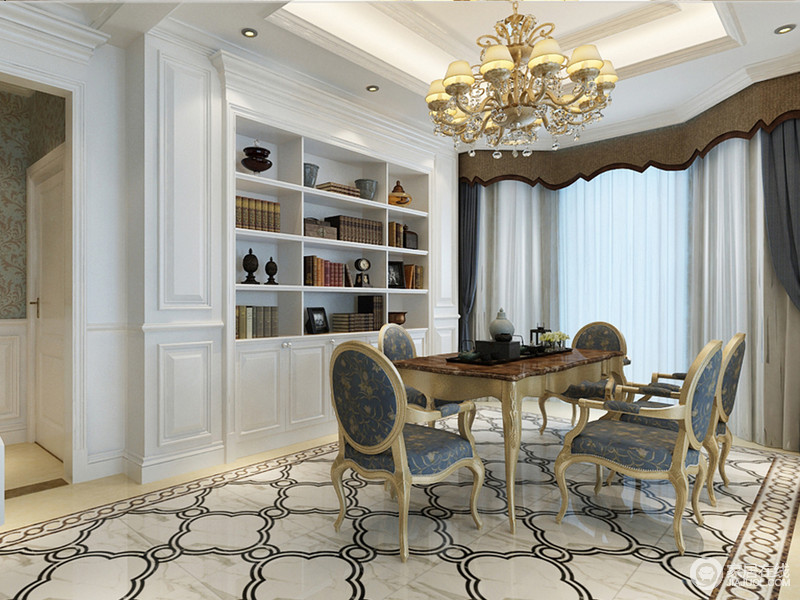 棱角打磨出空间的凹凸有致，让那些平稳地装饰也活跃，典雅的家具愈加贴心。