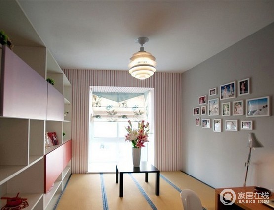60平米的两居室 粉红暖色系的女生家居