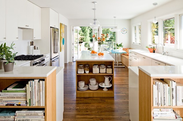 带吧台的厨房设计 给家一些时尚的元素