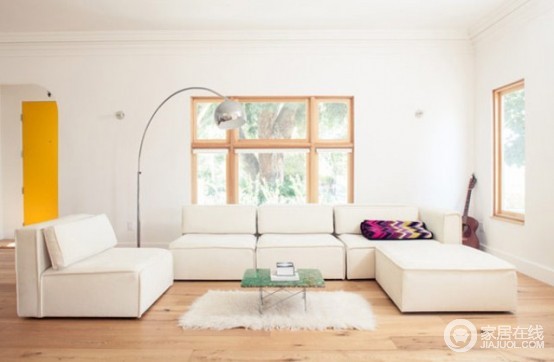 时尚明亮的现代家居 家具搭配随性舒适