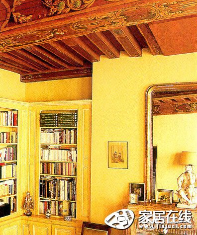 褐色欧式风格书房