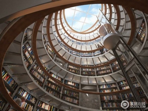 徜徉在书海中 12款大气书房设计案例