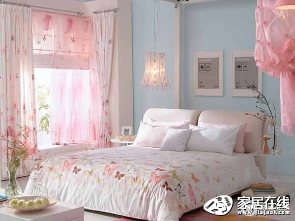 粉色现代风格卧室