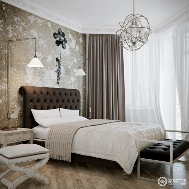 12款卧室背景墙设计 现代时尚家设计案例