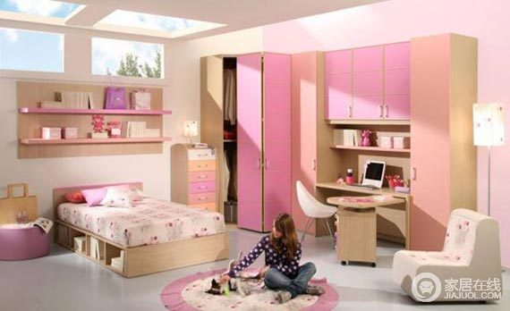 女孩最爱卧室设计案例 有女儿家长必看