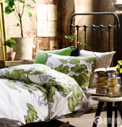 卧室春日装饰12例“花”图案的床单窗帘