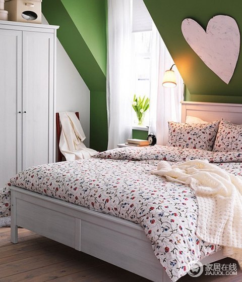 卧室春日装饰12例“花”图案的床单窗帘