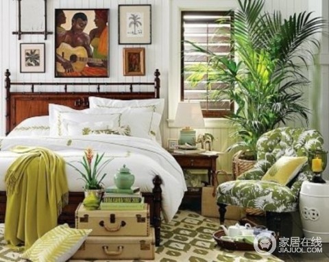 打造热带雨林般亮色居室 12款卧室设计