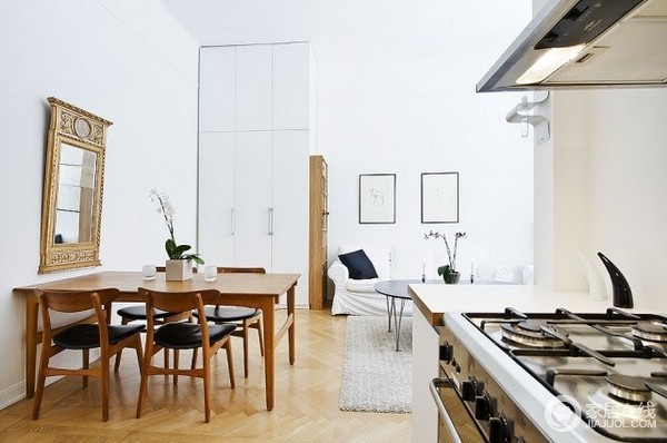 37平米小户型单身公寓 白木范儿的组合