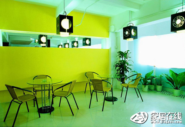 庄典装饰绿色现代风格休息室