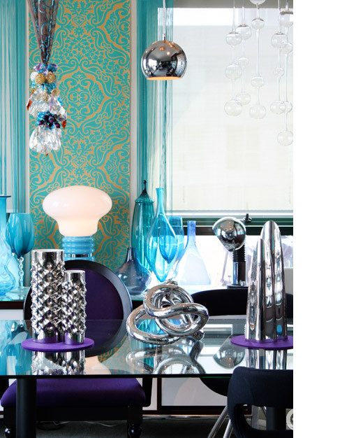 蓝紫色打造的优雅 灵动时尚的现代家居
